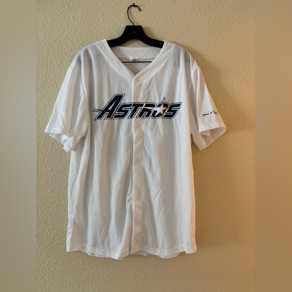 Houston Astros Verlander 35 White Throwback  Jersey XL